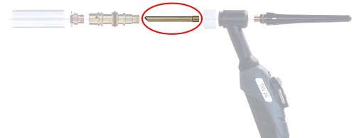 Objímka štandardná TIG QUARTZ SR 17/18/26 1,0mm