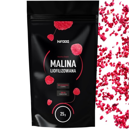 Mrazom sušené malinové krúpy 25g HiFOOD PREMIUM