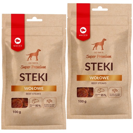 HOVÄDZIE PSY MACHTY MACED Steaky 2x100G