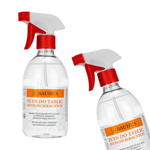 Tekutina na dosky stierateľné za sucha, sprej 500ml Bauhus