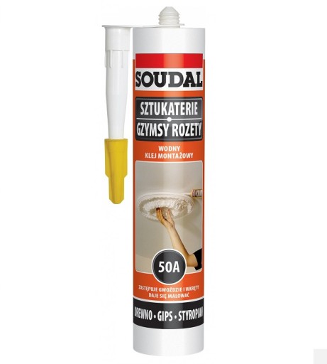 Montážne lepidlo na vodnej báze 50A 280 ml Soudal