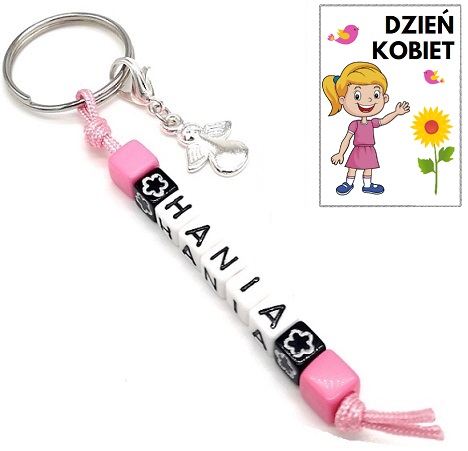 Kľúčenka s menom, meno s príveskom, Deň žien, škola, darček 2