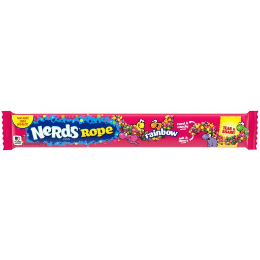 Nerds Rainbow Rope Fruit Želé cukríky 26g z USA