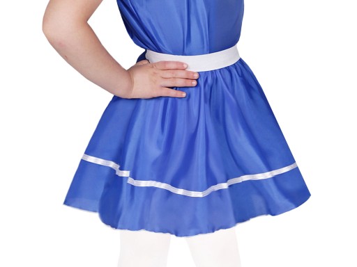 ELASTICKÁ SUKŇA, MODRÝ OUTFIT, 40 cm