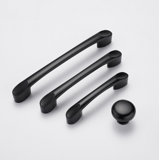 Ekonomický nábytkový gombík MAT BLACK LOFT