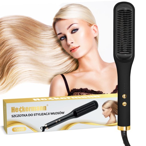 ŽEHLIČKA NA VLASY KERAMICKÁ HREBEŇOVÁ STYLINGOVÁ KEFA 2v1 45W