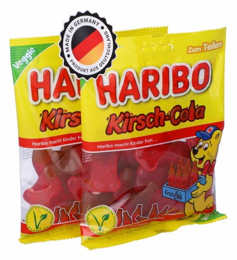 HARIBO Cherry Cola Vege ovocné želé 175g DE