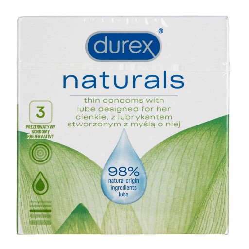 Prírodné kondómy Durex Bez zápachu farbiva 3