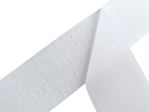 Krajčírsky suchý zips 50 mm na šitie, sada suchých zipsov bez lepidla, BIELA