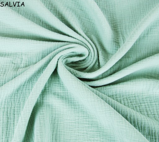 LuxTextil MUSLÍN DVOJITÁ GÁZOVÁ LÁTKA 100% BAVLNA 125g/m Jednofarebná 155cm