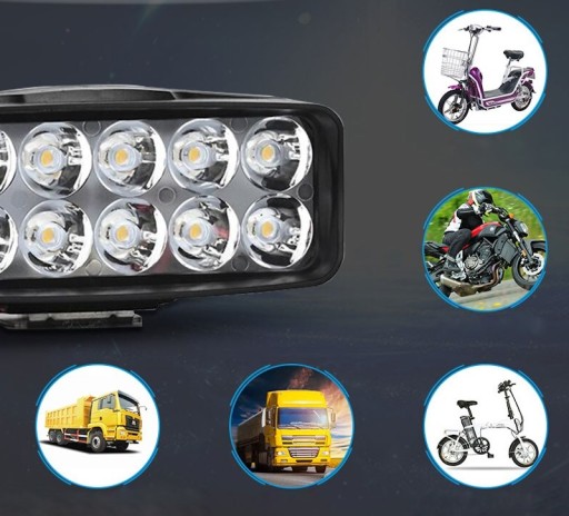 HALOGÉNOVÉ SVETLOMETY LED PRACOVNÁ LAMPA MOTOR QUAD QUAD 8W
