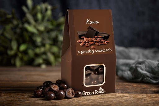 Kávové zrná v tmavej čokoláde 100g