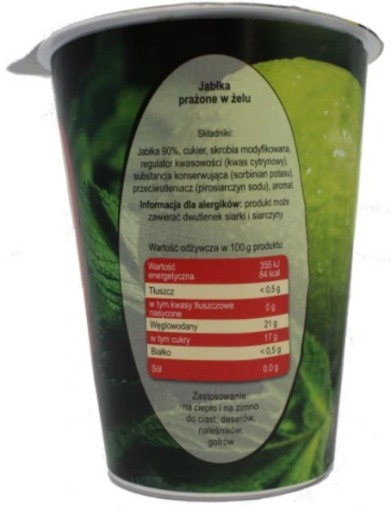 PRAŽENÉ JABLKO 90% 1/8 '450 g