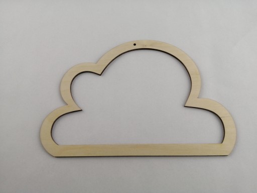 Obruč lapača snov, základňa macrame Cloud, preglejka
