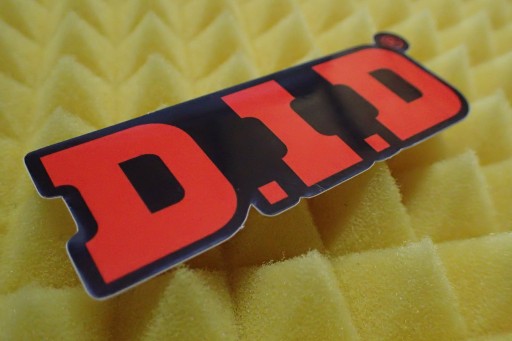DID D.I.D NÁLEPKA NA MOTOKRÍS 9,4 x 3,6 cm