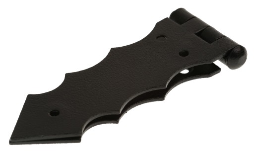 Francúzsky dekoratívny stavebný pánt 200x33mm čierny
