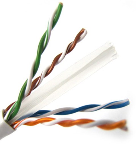 SIEŤOVÝ KÁBEL UTP CAT 6, SKÚTENÝ PÁR EUROKOMP, 10 m.