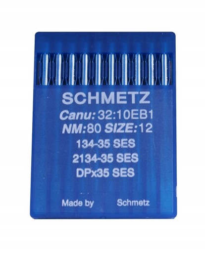 Schmetz ihly 80' 134-35 ses pre stroj s vázaným stehom 10 ks