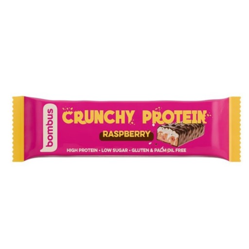 Crunchy Proteínová malinová tyčinka BEZ GÉLU. 50 g