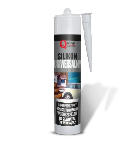 Qmar silikón UNIVERSAL GREY 300ml