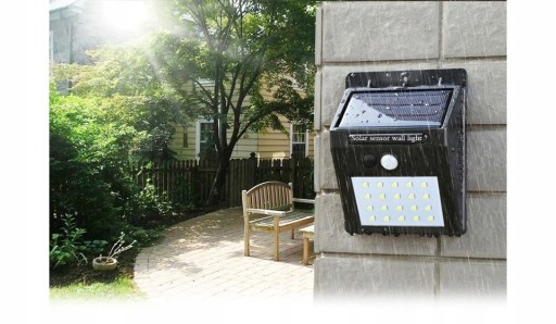 20LED solárne svietidlo so senzorom pohybu a súmraku