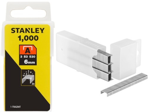 STANLEY TRA204T POZINKOVANÉ SPONKY TYP A 6mm
