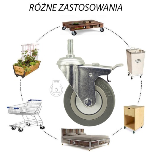 Circle fi 100 vozík policová skriňový stolík 7PPGUM100