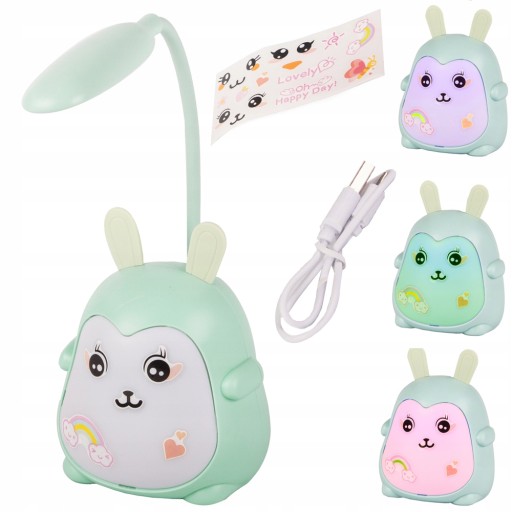 LED RGB USB stolná lampa pre deti na učenie sa čítania, 3 režimy