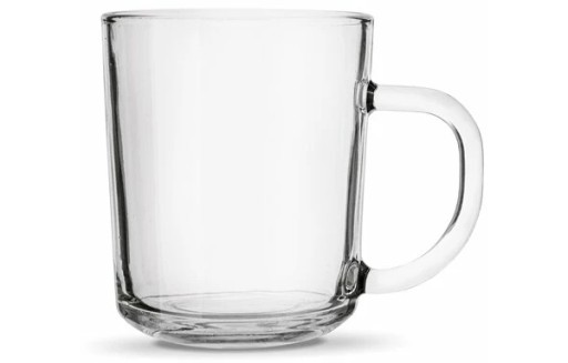 TADAR - Hrnček na čaj - Pohár na kávu - sklo - bezfarebný - 220 ml
