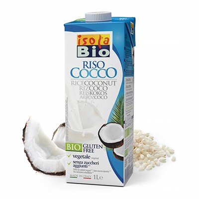 BEZLEEPOVÝ kokosový ryžový nápoj. BIO 1 r