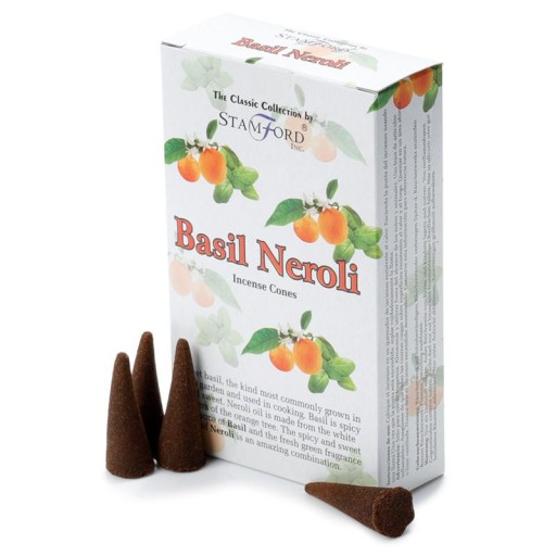 BASIL NEROLI kónické vonné tyčinky 15 ks Stamford