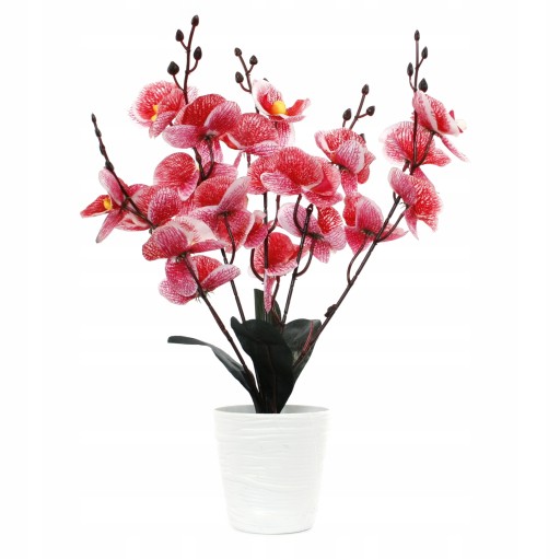 UMELÁ ORCHIDEA V ČRENÁRE KVET ORCHIDEÍ UMELÝ KVET AKO ŽIVÝ VEĽKÝ