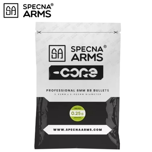 ASG GULE AIRSOFT JADROVÉ BIO MUNÍCIA 0,25g 1000 ks. SPECNA ARMS BIELA