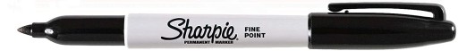 Sharpie Marker Permanentné čierne pero pre elektrikárov Akýkoľvek povrch