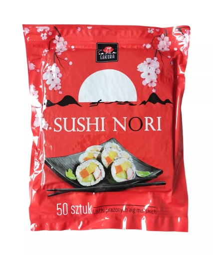 Morská riasa Nori na sushi 50 listov Sakura