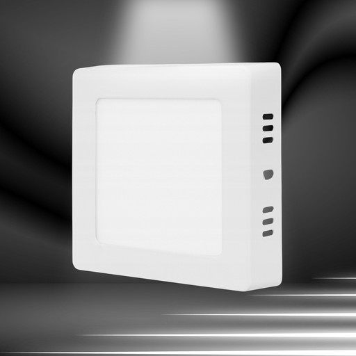 Prisadené LED panel 6W, biele, štvorcové neutrálne stropné svietidlo