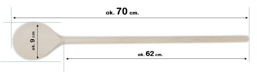 Lyžica Warzecha do kotlíkového okrúhleho mixéra 70 cm.