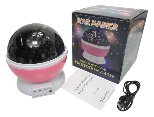 LED NOČNÁ LAMPA STARS PROJEKTOR MNOHO VARIANTOV