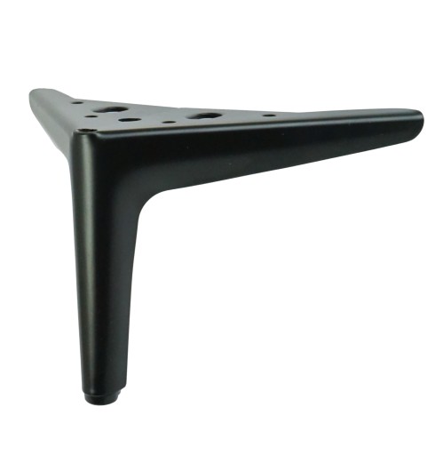 Nábytková noha 12 cm, čap typ V, moderná nábytková noha, čierna, loft