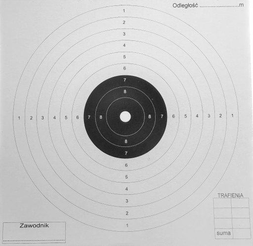 PRO kartónové strelecké terče 14x14 cm 10 ks
