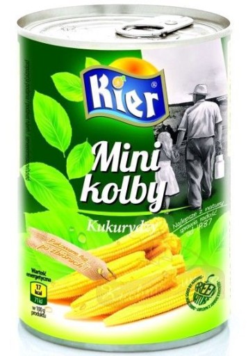 Mini kukuričné klasy, mini kukurica 425g Kier