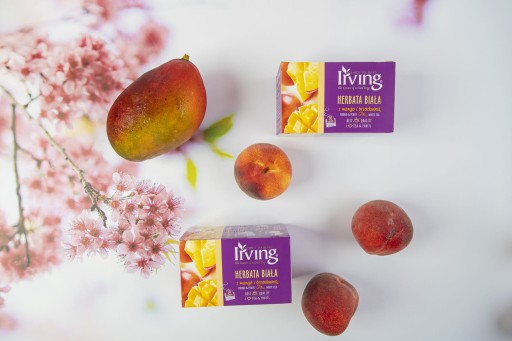 Irving biely čaj Mango s broskyňou