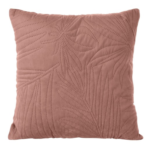 Prešívaný velúrový obliečka na vankúš Jasiek 40x40 Luiz4 Pink