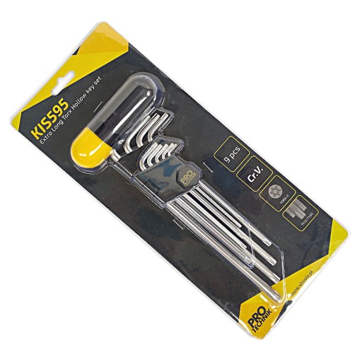 kľúče TORX Cr.V dlhý otvor TH10-50 + RÚČKA