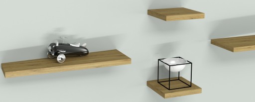 INVISIBLE BRACKET Rameno 10x145 Hidden Mount Levitating Shelf