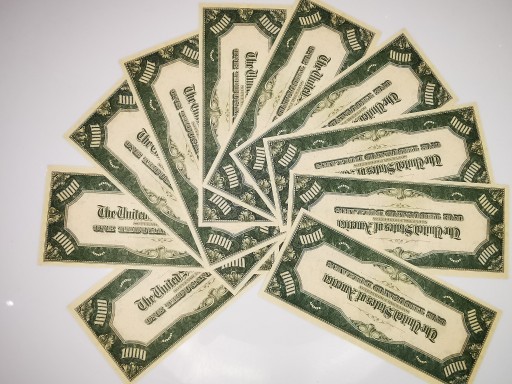 1000 dolárové bankovky pre zábavu a poučenie, balenie 10 ks