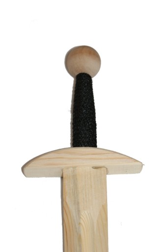 Malý drevený rytiersky meč, 41 cm, nelakovaný