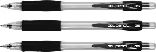 Rystor mechanická ceruzka 0,5 mm s gumou čierna x3