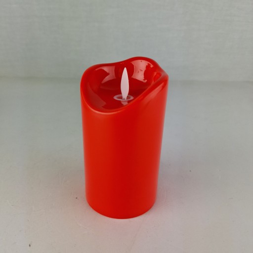 LED SVIEČKA ČERVENÁ VLOŽKA DO SVIEČKY SVIEČKA PLAMEŇ BATÉRIOVÁ SVIEČKA 12,5 CM