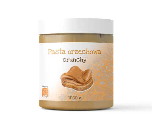ARAŠIDOVÉ MASLO 1kg CRUNCHY 100% ARAŠIDOVÉ MASLO